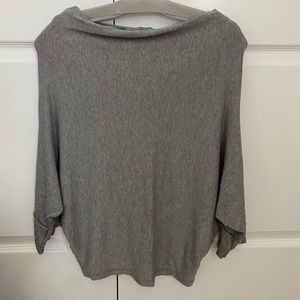 Gray cowl neck sweater